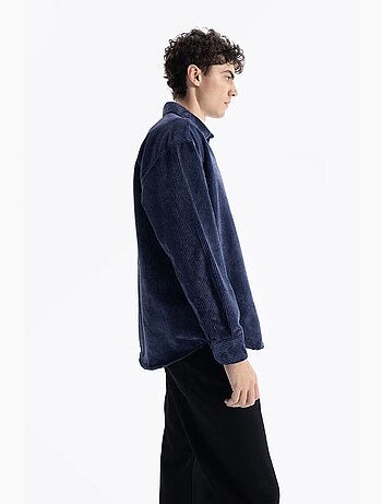 Camisa oversized em veludo giesto