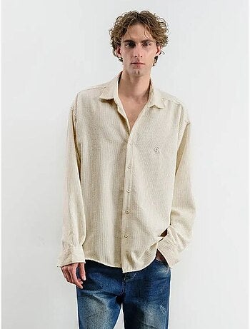 Camisa oversized em veludo giesto