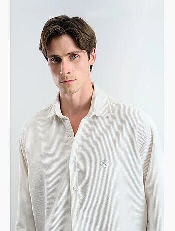 Camisa oversized em veludo giesto