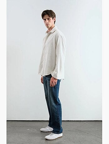 Camisa oversized em veludo giesto