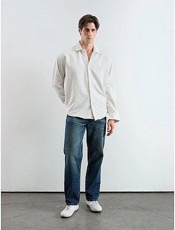 Camisa oversized em veludo giesto