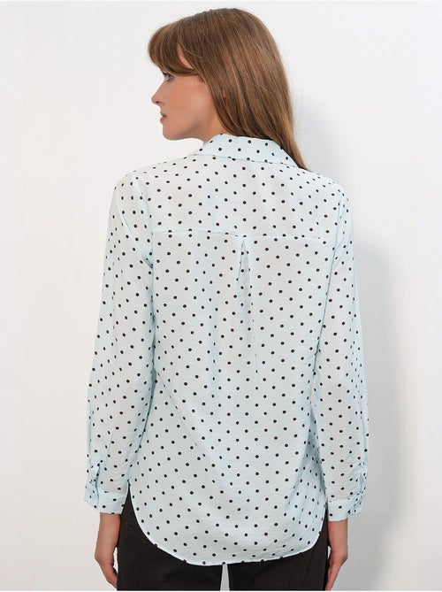 Camisa oversized tecida com bolinhas bdart - Kiabi