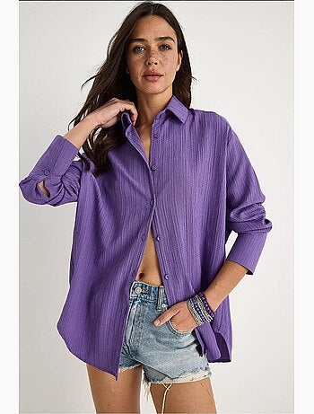 Camisa oversized texturizada lucci