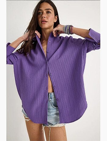 Camisa oversized texturizada lucci