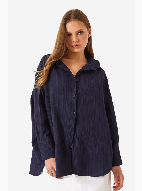 Camisa oversized texturizada lucci - Kiabi Camisa oversized texturizada lucci - Kiabi
