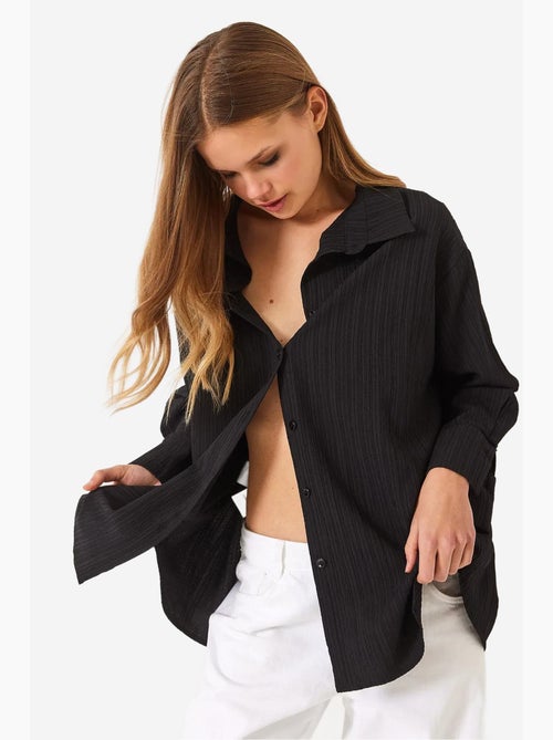 Camisa oversized texturizada lucci - Kiabi Camisa oversized texturizada lucci - Kiabi