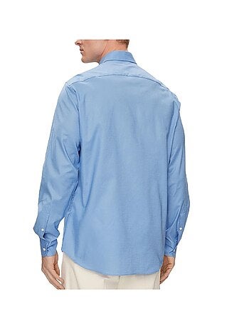 Camisa Oxford Azul de Manga Comprida Tommy Hilfiger Flex para Homem