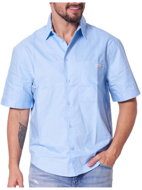 Camisa Oxford Azul para Homem Calvin Klein Jeans - Kiabi Camisa Oxford Azul para Homem Calvin Klein Jeans - Kiabi