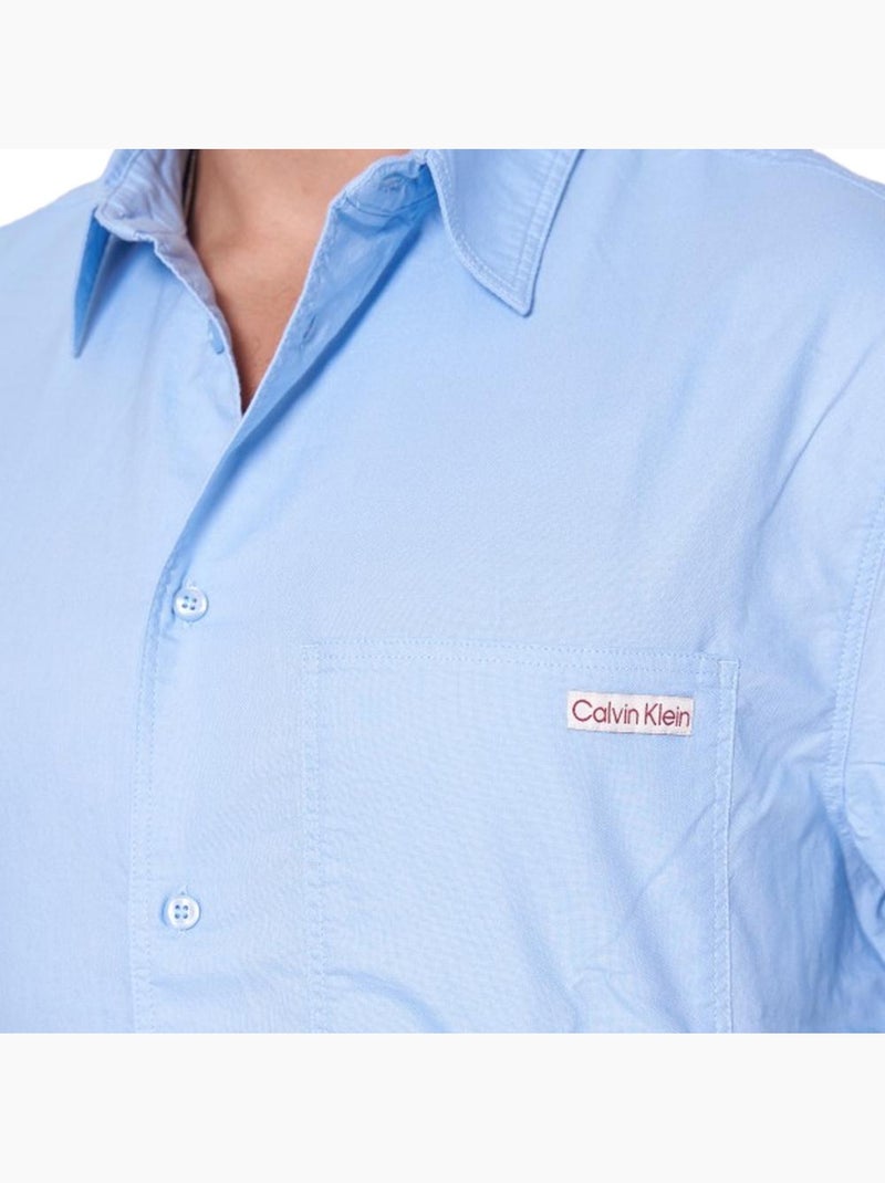 Camisa Oxford Azul para Homem Calvin Klein Jeans Azul - Kiabi