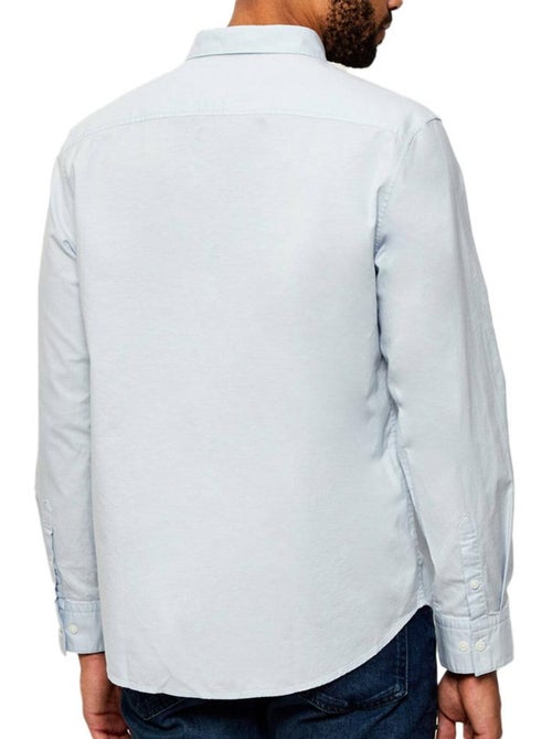 Camisa Oxford Azul para Homem Calvin Klein Jeans - Kiabi Camisa Oxford Azul para Homem Calvin Klein Jeans - Kiabi
