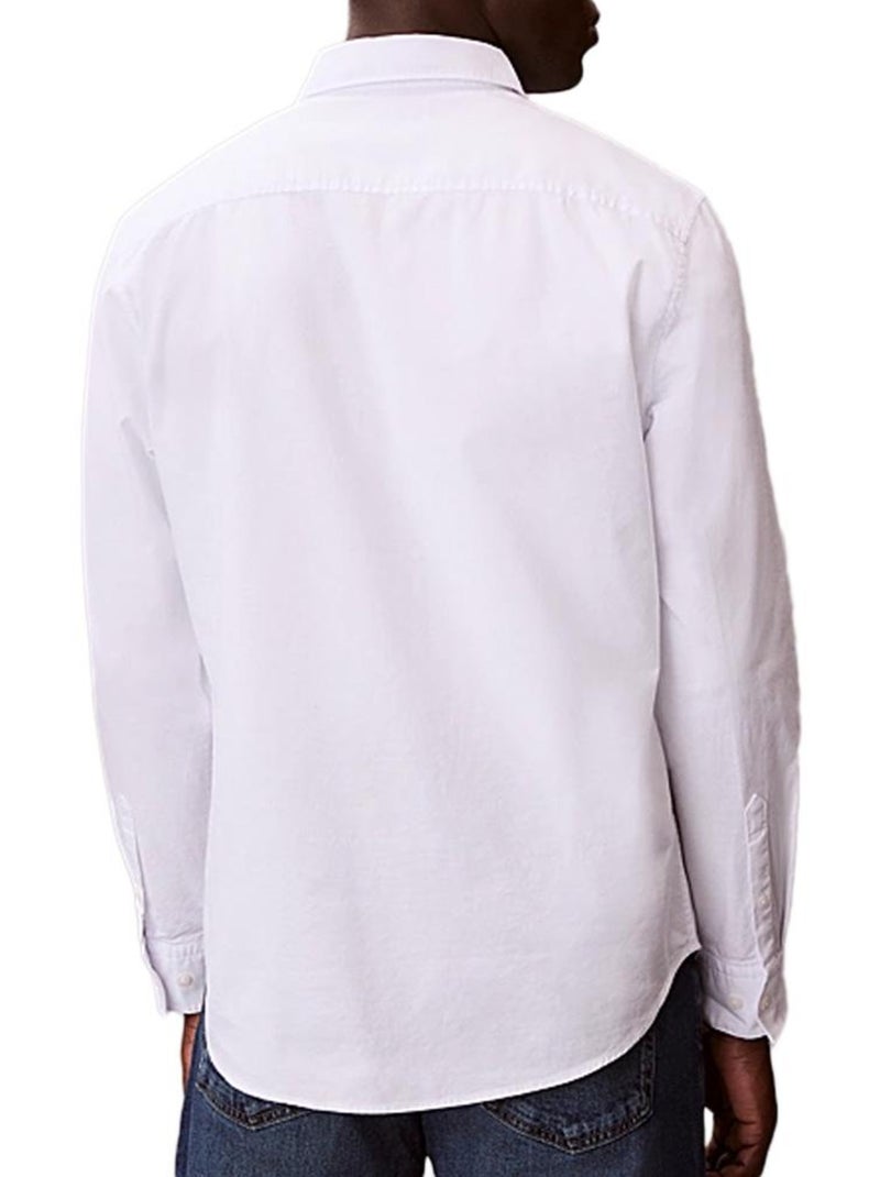 Camisa Oxford Branca Calvin Klein Jeans para Homem Branco - Kiabi