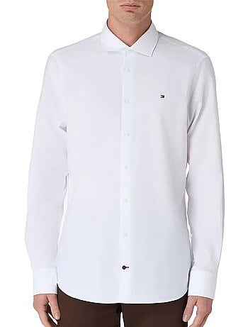 Camisa Oxford Branca Tommy Hilfiger para Homem