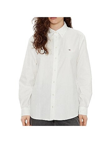Camisa Oxford Branca Tommy Hilfiger para Mulher