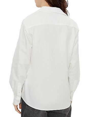 Camisa Oxford Branca Tommy Hilfiger para Mulher