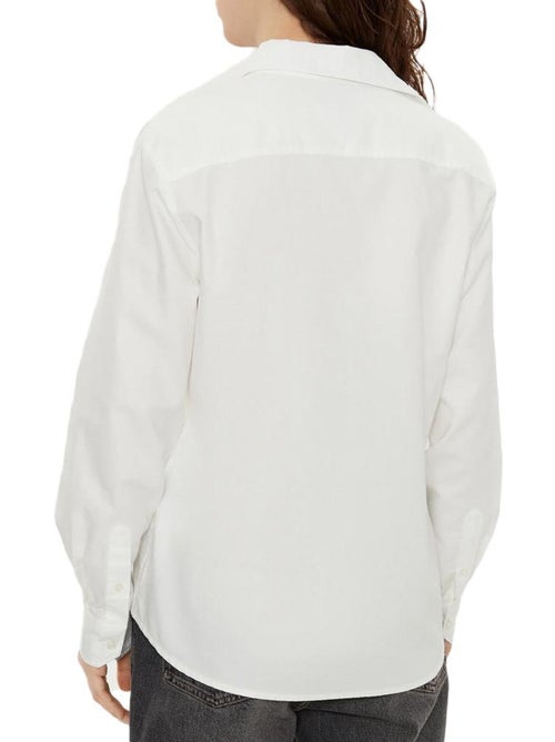Camisa Oxford Branca Tommy Hilfiger para Mulher - Kiabi Camisa Oxford Branca Tommy Hilfiger para Mulher - Kiabi