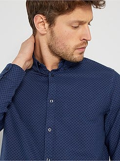 Camisa oxford com corteregular - Kiabi
