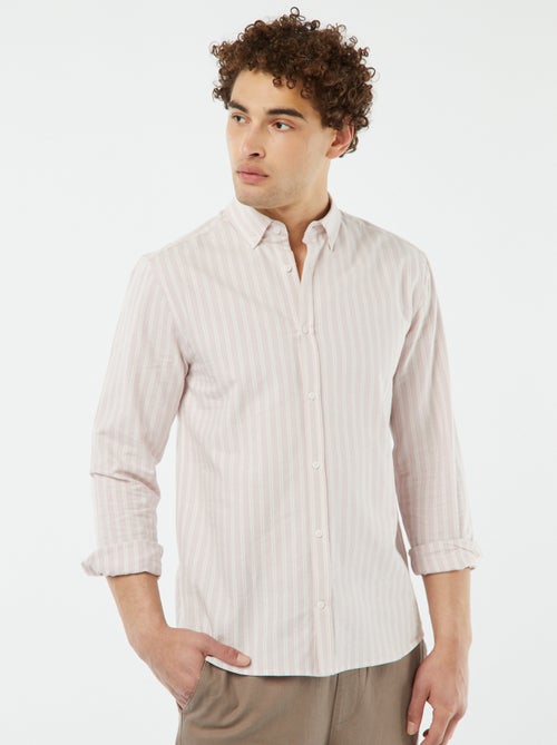 Camisa Oxford com motivo - Kiabi