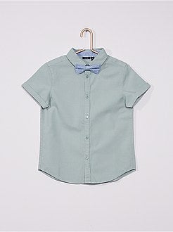 Camisa oxford e laço papillon - Kiabi