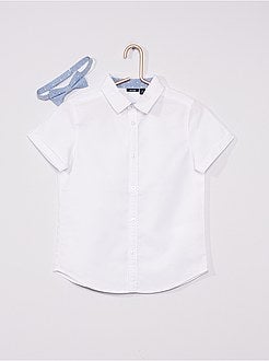 Camisa oxford e laço papillon - Kiabi