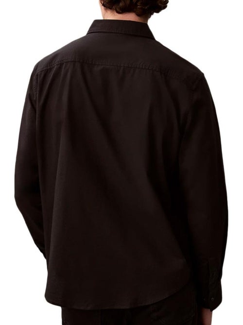 Camisa Oxford Preta Calvin Klein Jeans para Homem - Kiabi Camisa Oxford Preta Calvin Klein Jeans para Homem - Kiabi