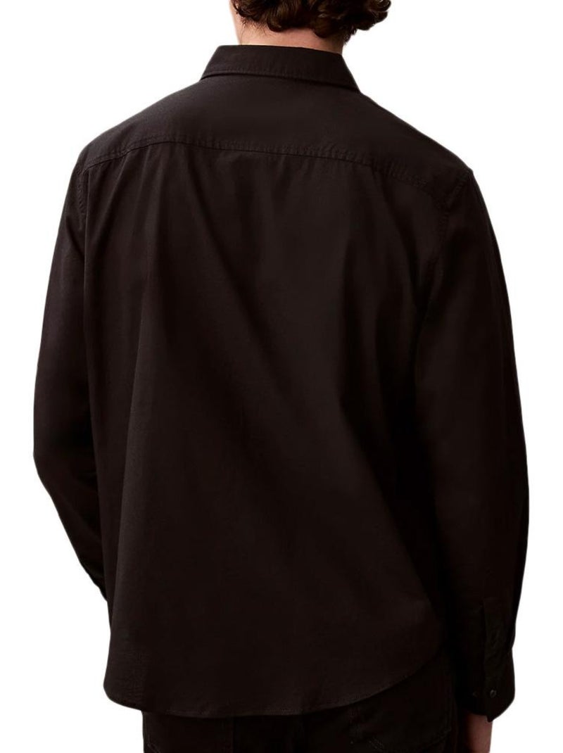 Camisa Oxford Preta Calvin Klein Jeans para Homem Preto - Kiabi