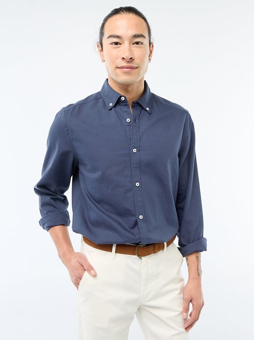 Camisa oxford regular fit - Kiabi