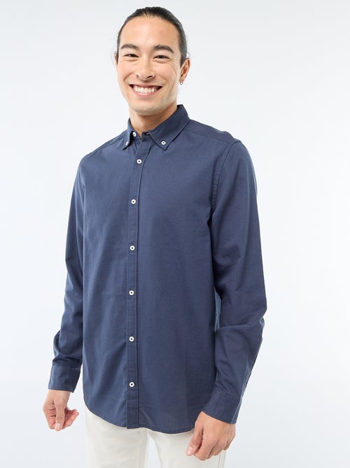 Camisa oxford regular fit - Kiabi