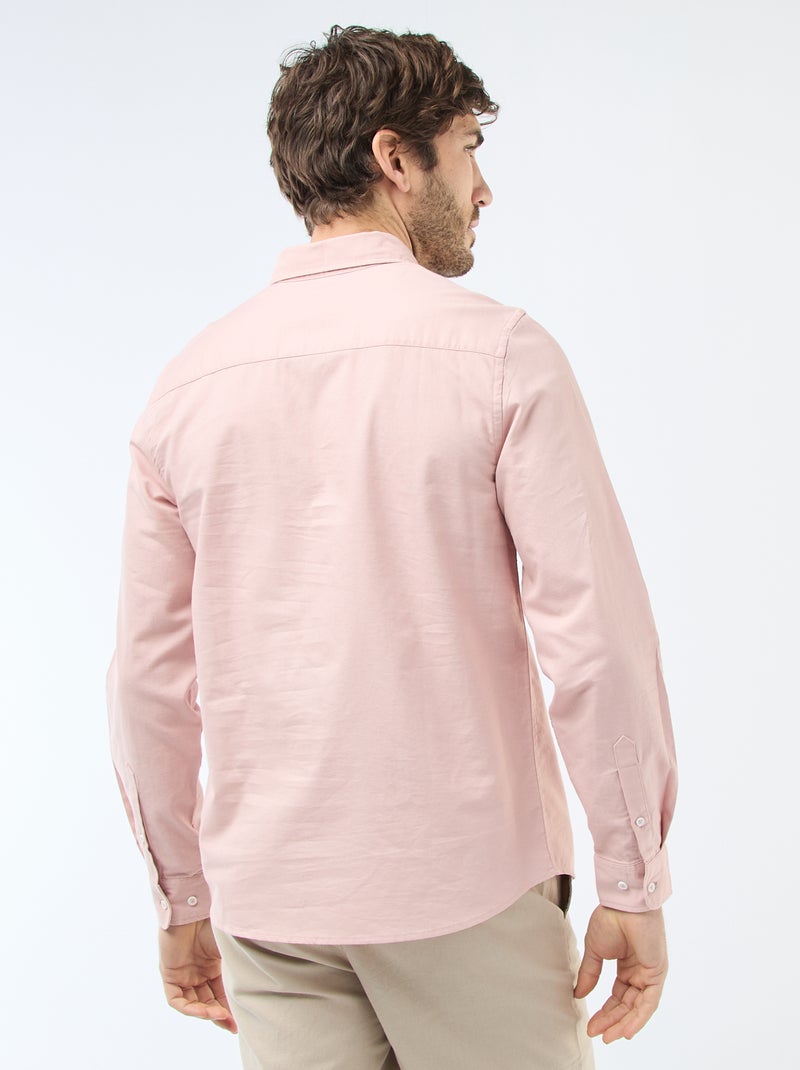 Camisa oxford regular fit Rosa - Kiabi