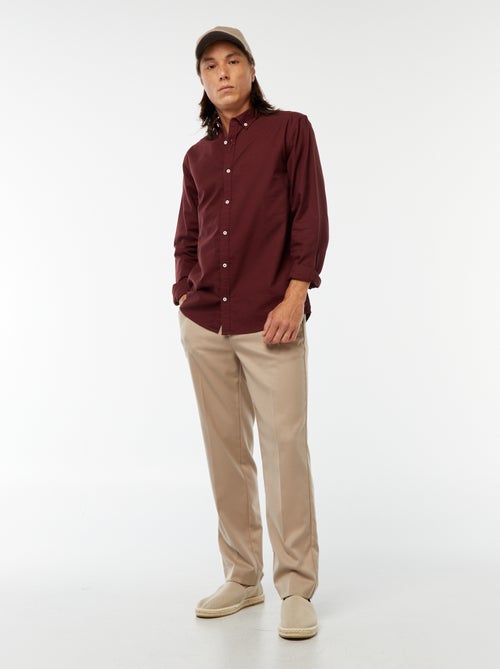 Camisa oxford regular fit - Kiabi