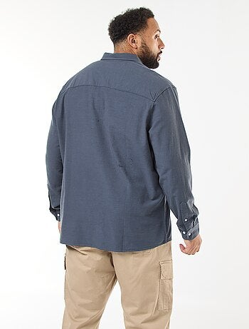 Camisa Oxford Reta Lisa
