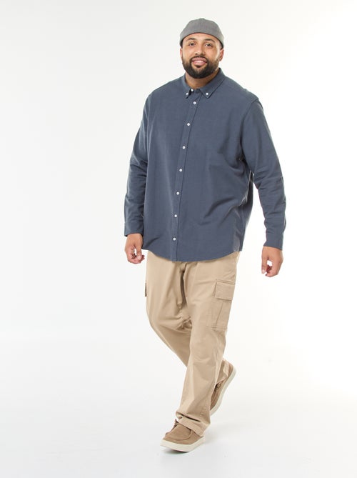 Camisa Oxford Reta Lisa - Kiabi