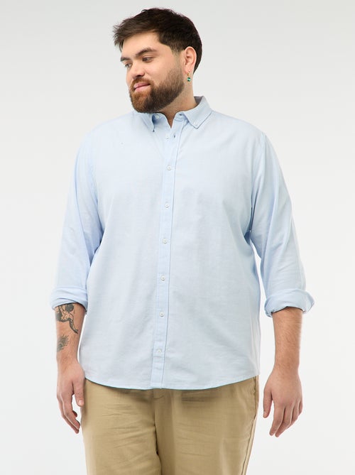 Camisa Oxford Reta Lisa - Kiabi