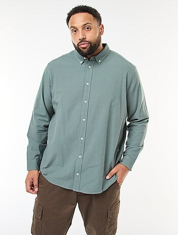 Camisa Oxford Reta Lisa