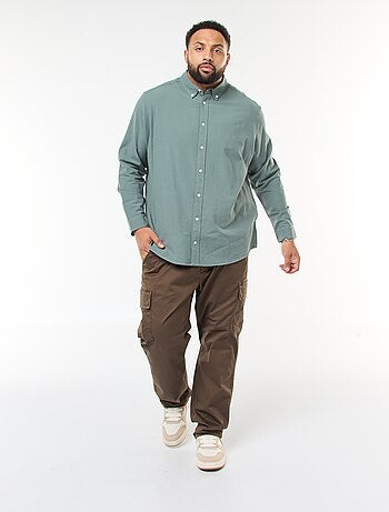 Camisa Oxford Reta Lisa