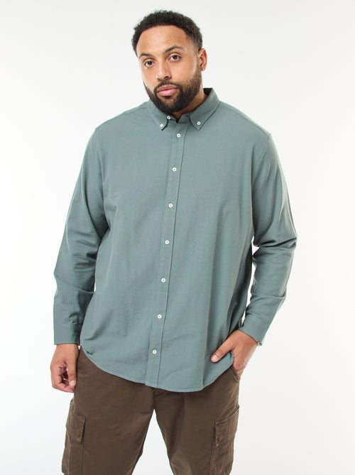 Camisa Oxford Reta Lisa - Kiabi