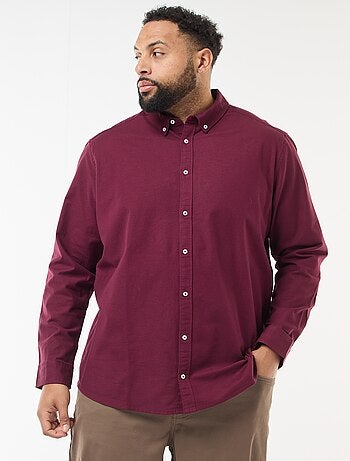 Camisa Oxford Reta Lisa