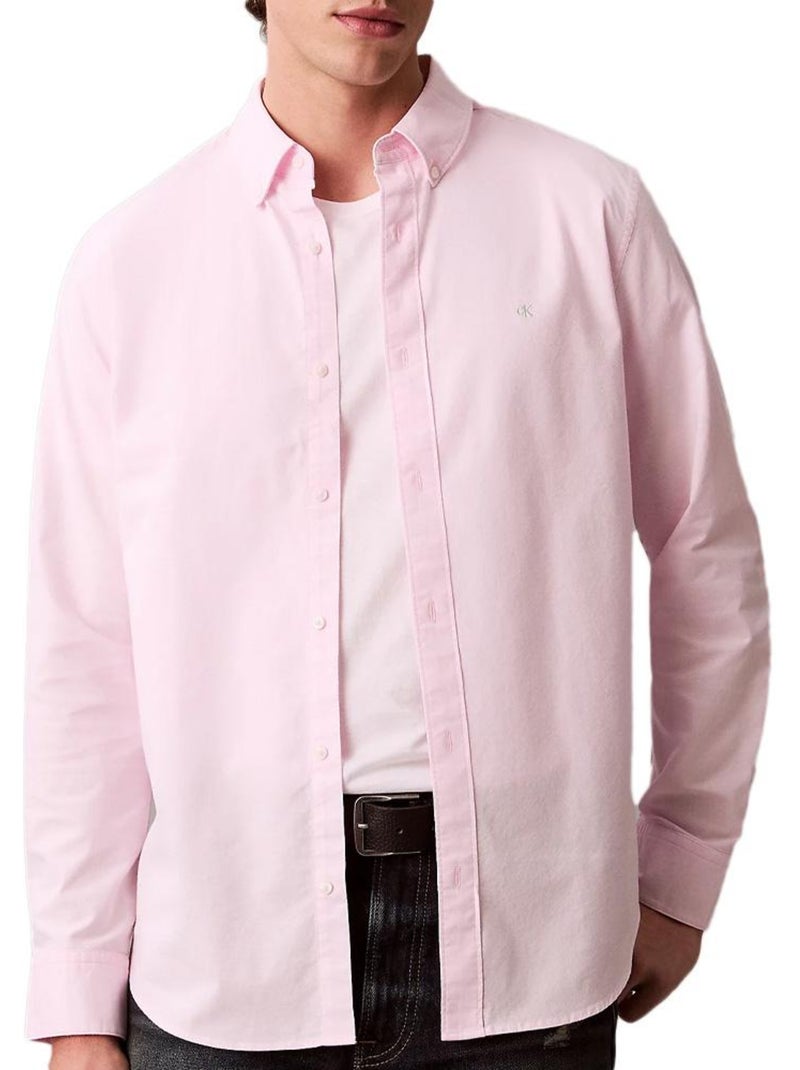 Camisa Oxford Rosa Calvin Klein Jeans para Homem Rosa - Kiabi