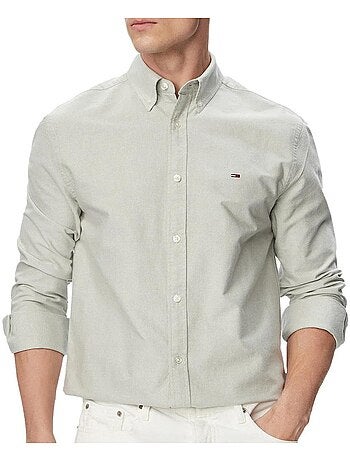 Camisa Oxford Verde para Homem Tommy Hilfiger
