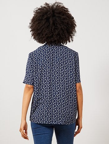 Camisa para atar estampada - Kiabi