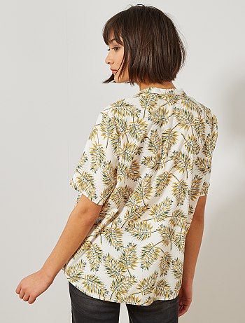 Camisa para atar estampada - Kiabi