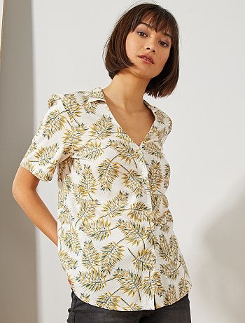 Camisa para atar estampada - Kiabi