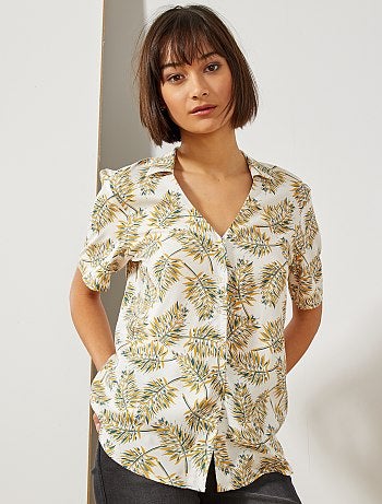 Camisa para atar estampada - Kiabi