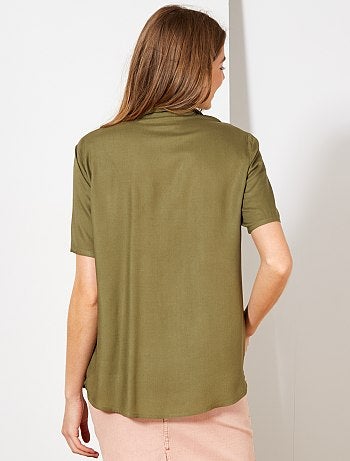 Camisa para atar estampada - Kiabi