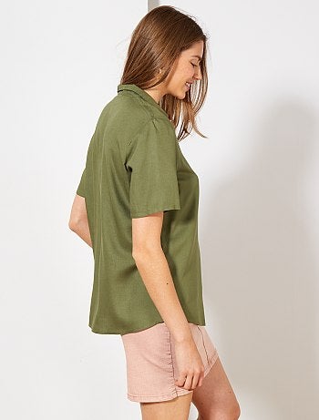 Camisa para atar estampada - Kiabi