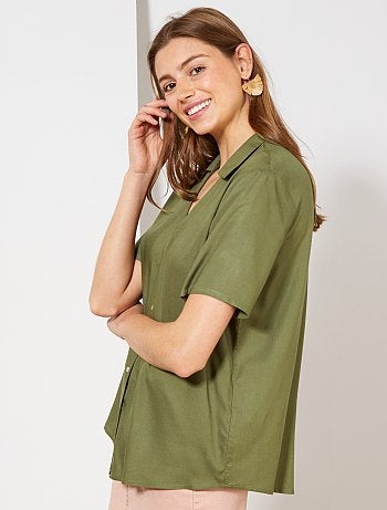 Camisa para atar estampada - Kiabi