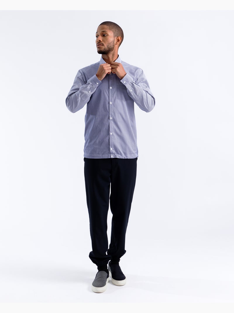Camisa perspective azul regular Azul - Kiabi