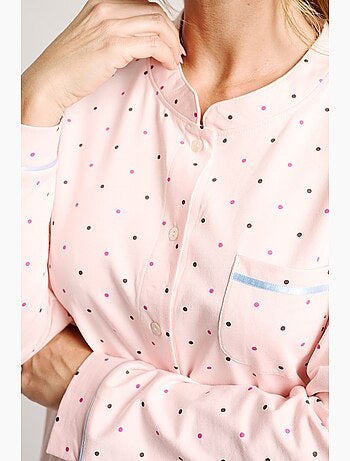 Camisa pijama com estampa de bolinhas | muydemi