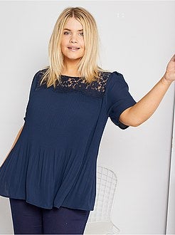 Camisa plissada - Kiabi