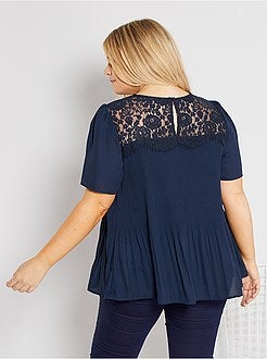 Camisa plissada - Kiabi