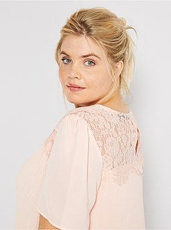 Camisa plissada - Kiabi